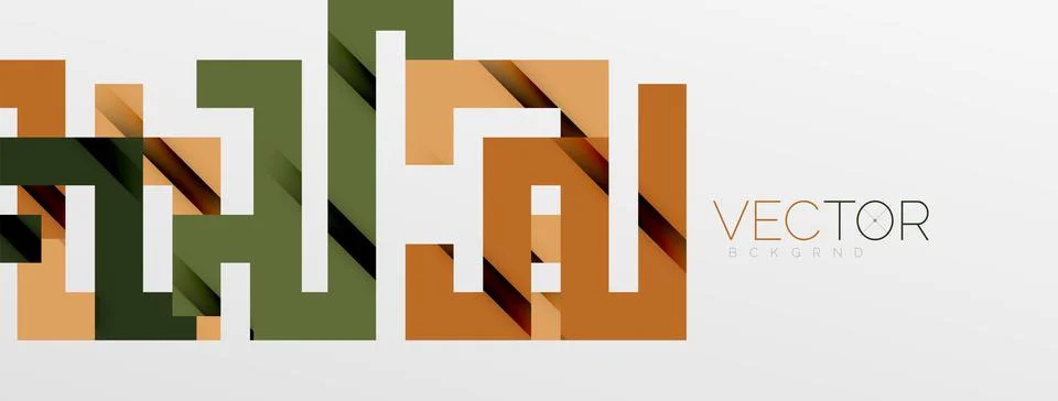 Color bend lines with shadow texture effect. Vector Illustration For Wallpaper Stock Illustration