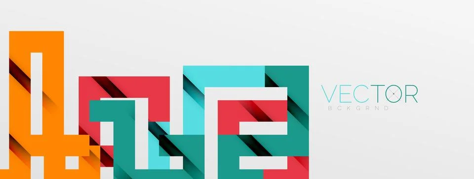 Color bend lines with shadow texture effect. Vector Illustration For Wallpaper Stock Illustration