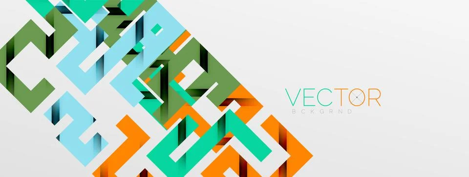 Color bend lines with shadow texture effect. Vector Illustration For Wallpaper Stock Illustration