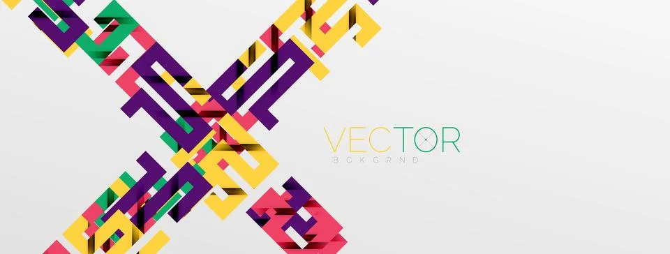 Color bend lines with shadow texture effect. Vector Illustration For Wallpaper Stock Illustration