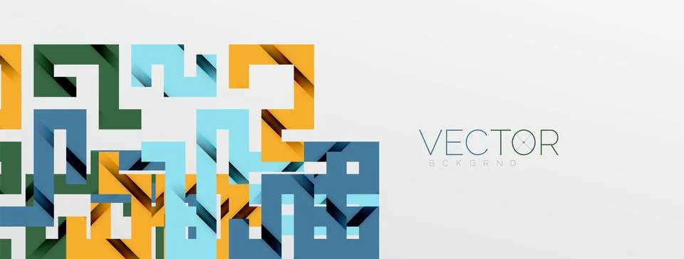 Color bend lines with shadow texture effect. Vector Illustration For Wallpaper Stock Illustration