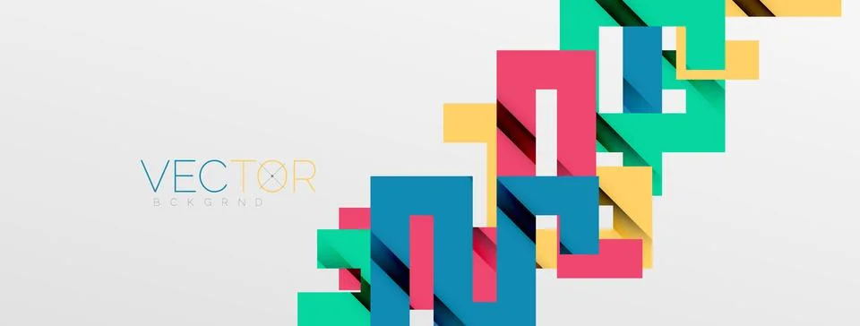 Color bend lines with shadow texture effect. Vector Illustration For Wallpaper Stock Illustration