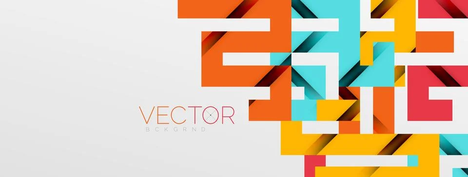 Color bend lines with shadow texture effect. Vector Illustration For Wallpaper Stock Illustration