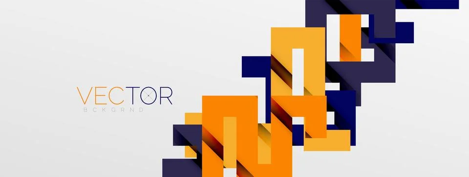 Color bend lines with shadow texture effect. Vector Illustration For Wallpaper Stock Illustration