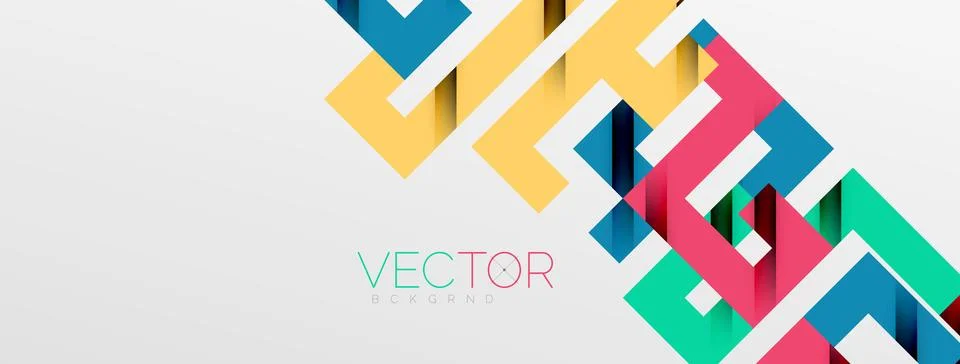 Color bend lines with shadow texture effect. Vector Illustration For Wallpaper Stock Illustration