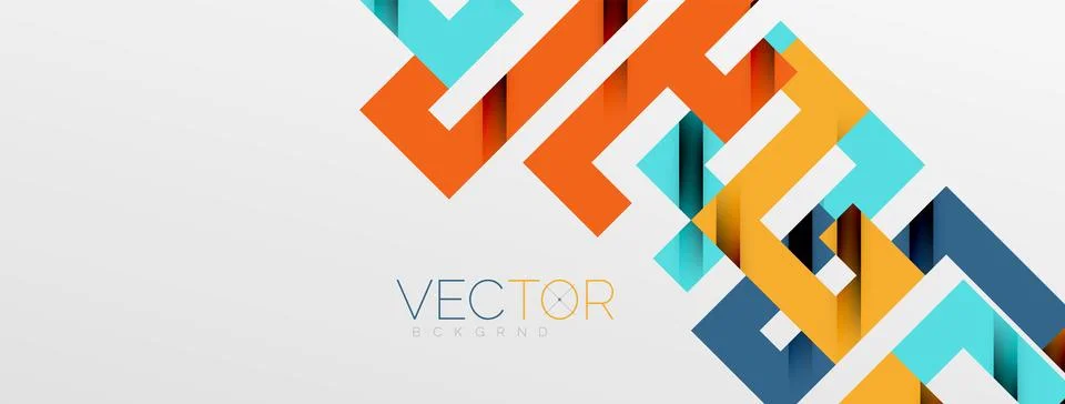 Color bend lines with shadow texture effect. Vector Illustration For Wallpaper Stock Illustration