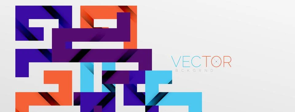 Color bend lines with shadow texture effect. Vector Illustration For Wallpaper Stock Illustration