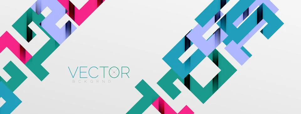 Color bend lines with shadow texture effect. Vector Illustration For Wallpaper Stock Illustration