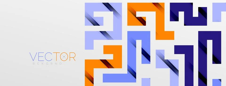 Color bend lines with shadow texture effect. Vector Illustration For Wallpaper Stock Illustration