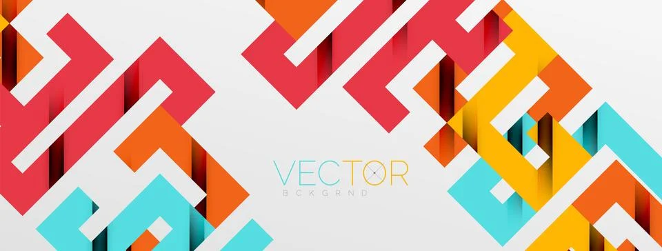 Color bend lines with shadow texture effect. Vector Illustration For Wallpaper Stock Illustration