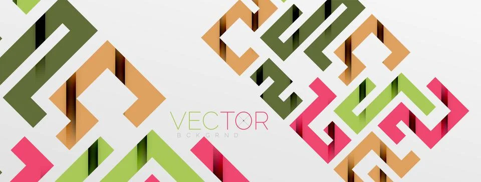 Color bend lines with shadow texture effect. Vector Illustration For Wallpaper Stock Illustration