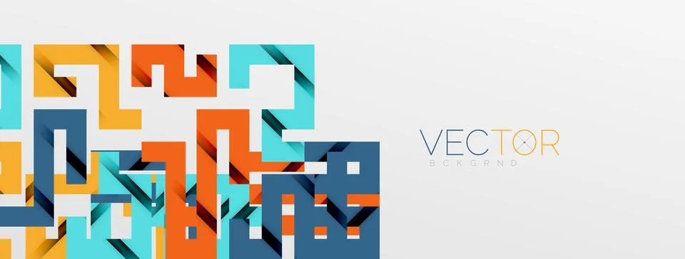Color bend lines with shadow texture effect. Vector Illustration For Wallpaper Stock Illustration