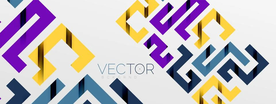 Color bend lines with shadow texture effect. Vector Illustration For Wallpaper Stock Illustration