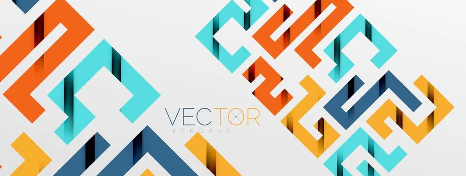 Color bend lines with shadow texture effect. Vector Illustration For Wallpaper Stock Illustration