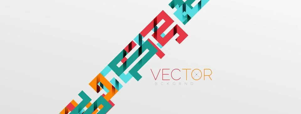 Color bend lines with shadow texture effect. Vector Illustration For Wallpaper Stock Illustration