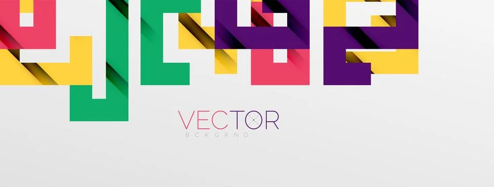 Color bend lines with shadow texture effect. Vector Illustration For Wallpaper Stock Illustration