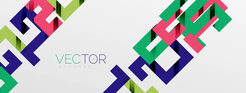 Color bend lines with shadow texture effect. Vector Illustration For Wallpaper Stock Illustration