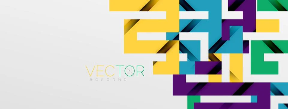Color bend lines with shadow texture effect. Vector Illustration For Wallpaper Stock Illustration