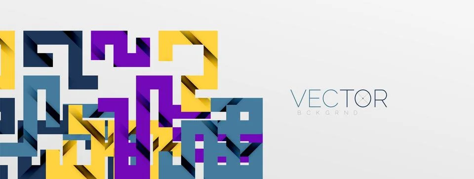 Color bend lines with shadow texture effect. Vector Illustration For Wallpaper Stock Illustration