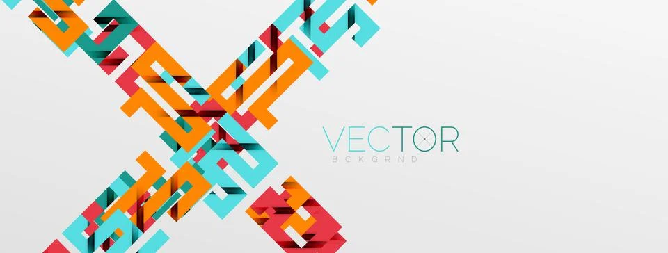 Color bend lines with shadow texture effect. Vector Illustration For Wallpaper Stock Illustration