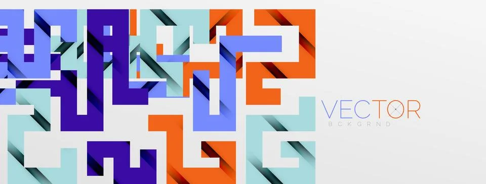 Color bend lines with shadow texture effect. Vector Illustration For Wallpaper Stock Illustration