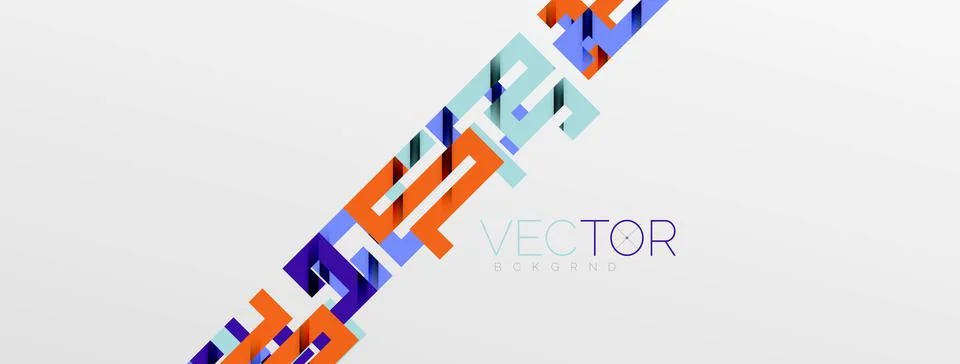 Color bend lines with shadow texture effect. Vector Illustration For Wallpaper Stock Illustration