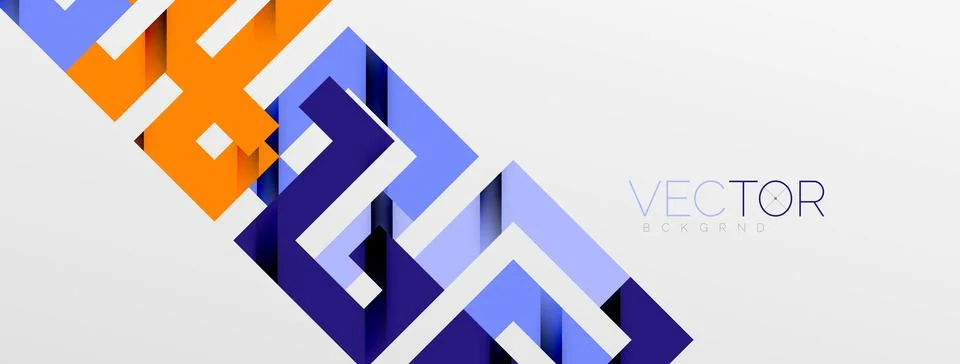 Color bend lines with shadow texture effect. Vector Illustration For Wallpaper Stock Illustration