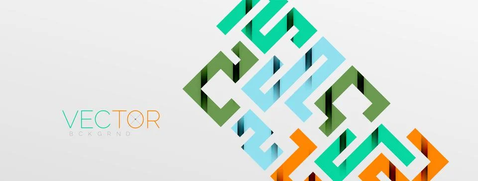 Color bend lines with shadow texture effect. Vector Illustration For Wallpaper Stock Illustration