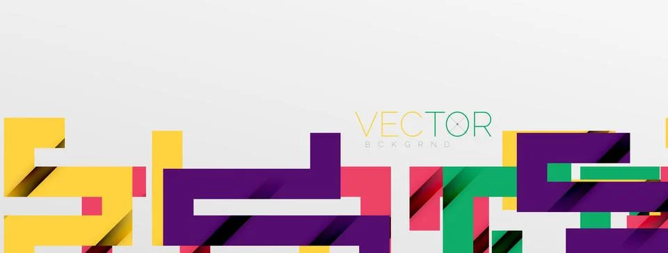 Color bend lines with shadow texture effect. Vector Illustration For Wallpaper Stock Illustration