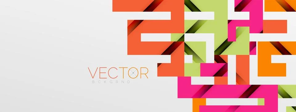 Color bend lines with shadow texture effect. Vector Illustration For Wallpaper Stock Illustration