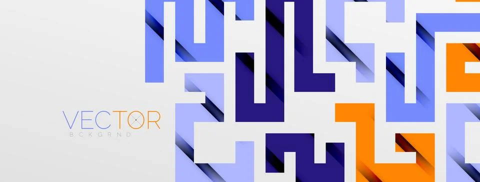Color bend lines with shadow texture effect. Vector Illustration For Wallpaper Stock Illustration
