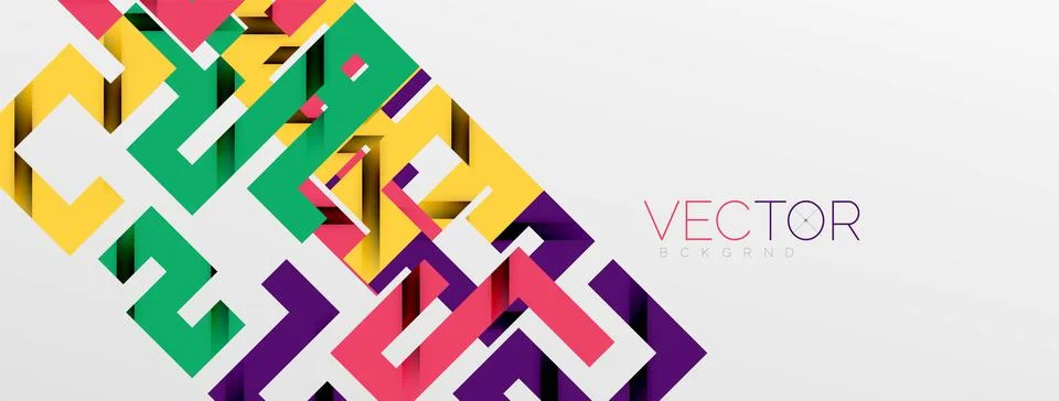 Color bend lines with shadow texture effect. Vector Illustration For Wallpaper Stock Illustration