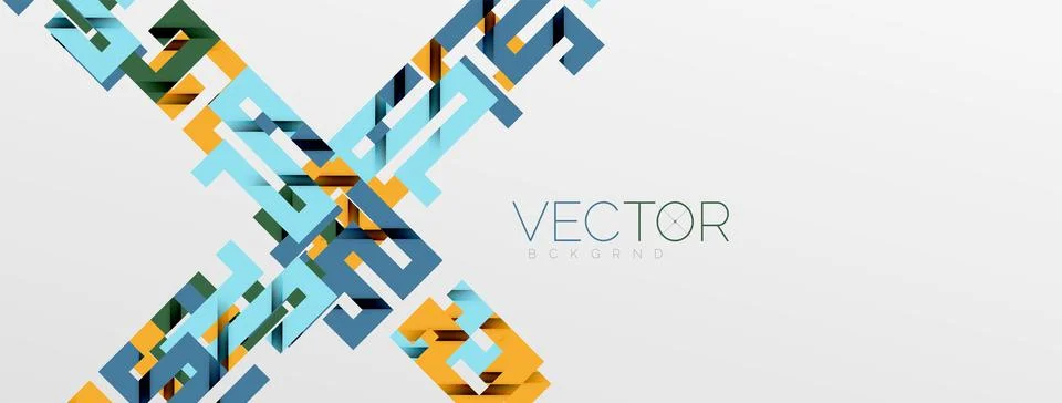 Color bend lines with shadow texture effect. Vector Illustration For Wallpaper Stock Illustration