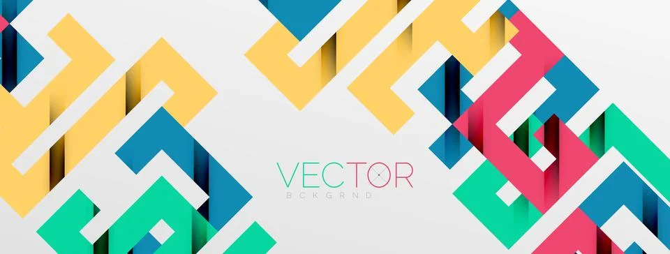 Color bend lines with shadow texture effect. Vector Illustration For Wallpaper Stock Illustration