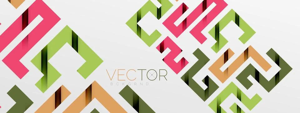 Color bend lines with shadow texture effect. Vector Illustration For Wallpaper Stock Illustration