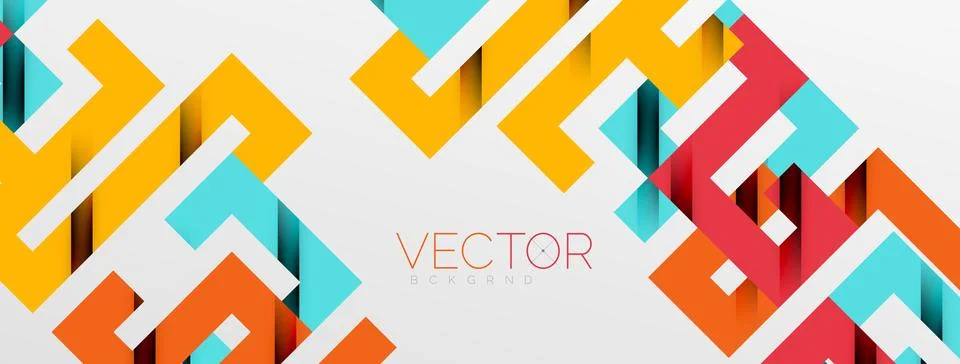 Color bend lines with shadow texture effect. Vector Illustration For Wallpaper Stock Illustration