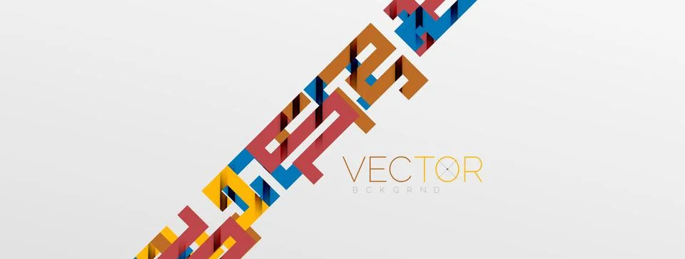 Color bend lines with shadow texture effect. Vector Illustration For Wallpaper Stock Illustration