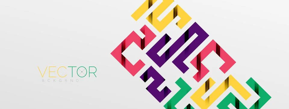 Color bend lines with shadow texture effect. Vector Illustration For Wallpaper Stock Illustration