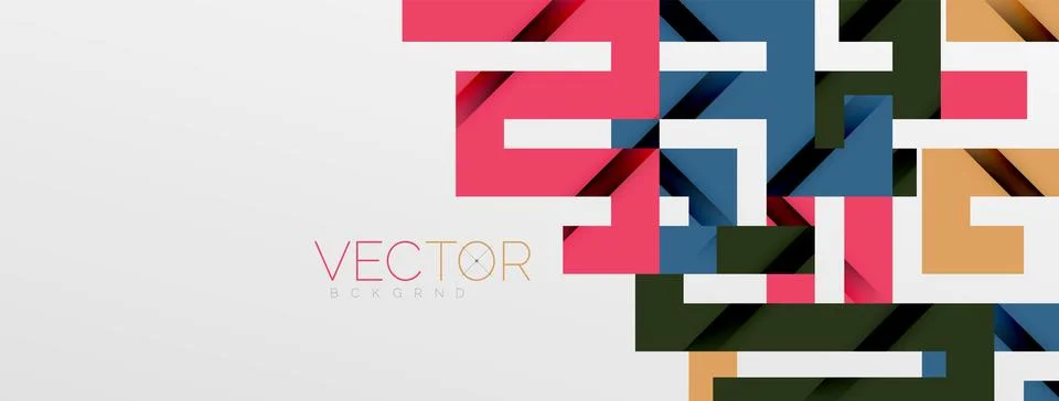 Color bend lines with shadow texture effect. Vector Illustration For Wallpaper Stock Illustration