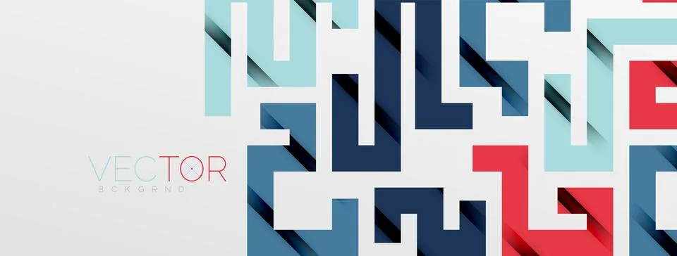 Color bend lines with shadow texture effect. Vector Illustration For Wallpaper Stock Illustration