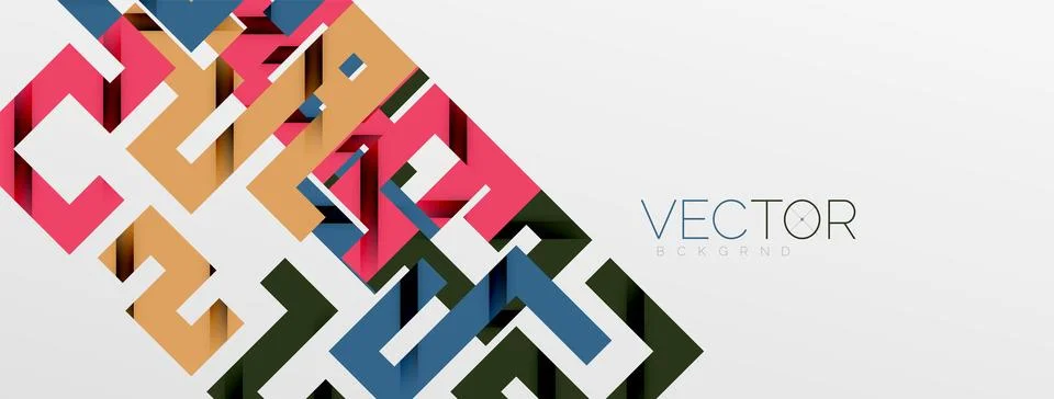 Color bend lines with shadow texture effect. Vector Illustration For Wallpaper Stock Illustration