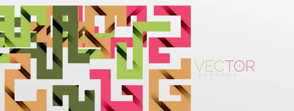 Color bend lines with shadow texture effect. Vector Illustration For Wallpaper Stock Illustration