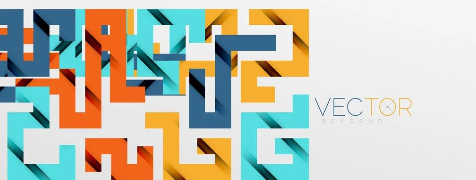 Color bend lines with shadow texture effect. Vector Illustration For Wallpaper Stock Illustration