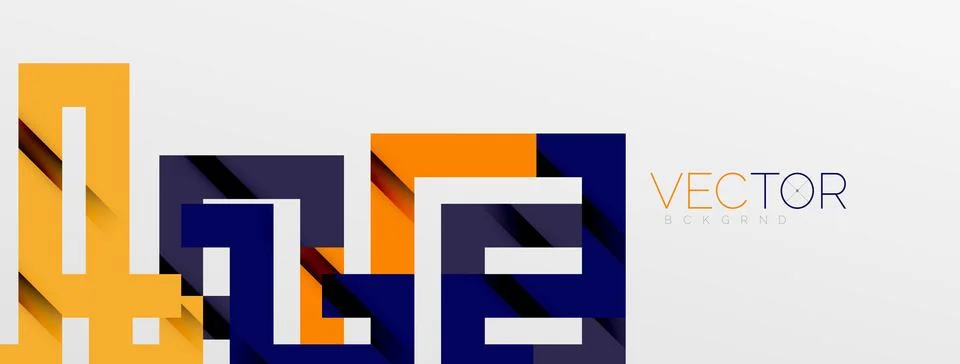 Color bend lines with shadow texture effect. Vector Illustration For Wallpaper Stock Illustration