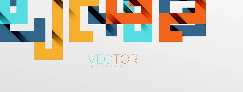 Color bend lines with shadow texture effect. Vector Illustration For Wallpaper Stock Illustration