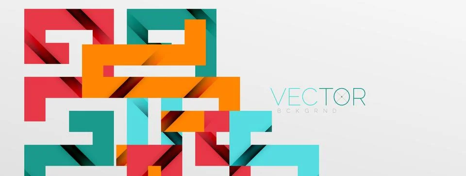 Color bend lines with shadow texture effect. Vector Illustration For Wallpaper Stock Illustration