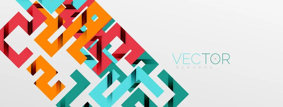 Color bend lines with shadow texture effect. Vector Illustration For Wallpaper Stock Illustration