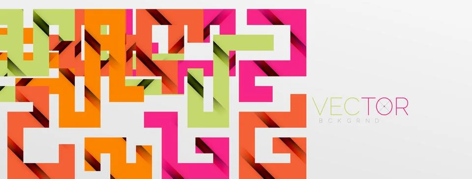 Color bend lines with shadow texture effect. Vector Illustration For Wallpaper Stock Illustration