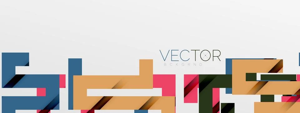 Color bend lines with shadow texture effect. Vector Illustration For Wallpape Stock Illustration