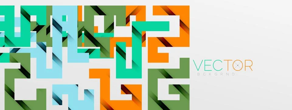 Color bend lines with shadow texture effect. Vector Illustration For Wallpape Stock Illustration